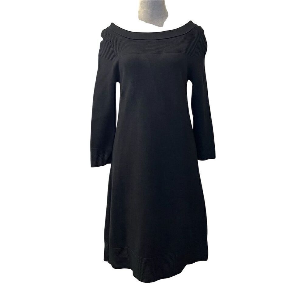 White House Black Market A-Line Knit Sweater Dress Knee Length M Cottagecore